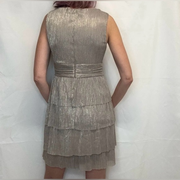 NWT Connected Apparel Size 14 Dusty Rose Tiered Sheath Cocktail Dress - Picture 17 of 17